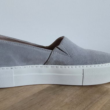 Espadrilles à plateforme grises
