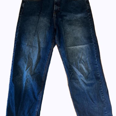 Jeans bleus coupe droite