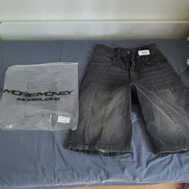 Shorts Jorts Baggy noirs de More Money More Love