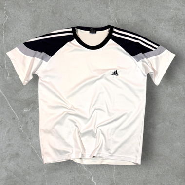 vintage adidas tee white/black/grey