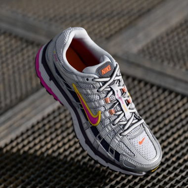 Nike P-6000 Grey and Pink Sneakers