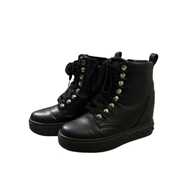 Black Guess Lace-Up Ankle Boots