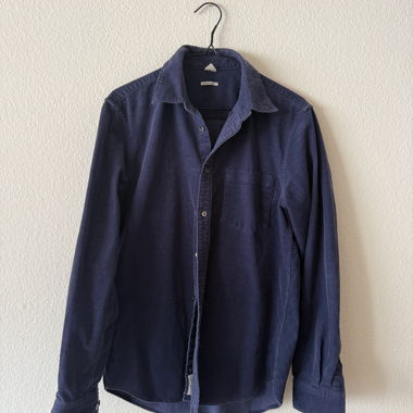 Chemise en velours côtelé ARKET bleue