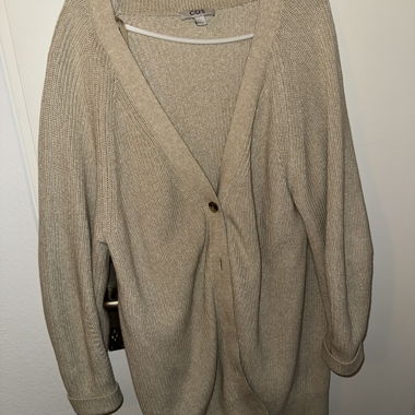 COS Strickcardigan beige Grösse M