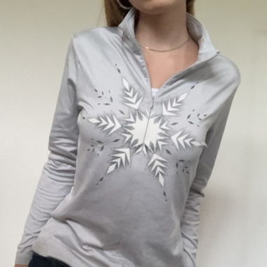 CMP longsleeve donna con stampa a fiocchi di neve