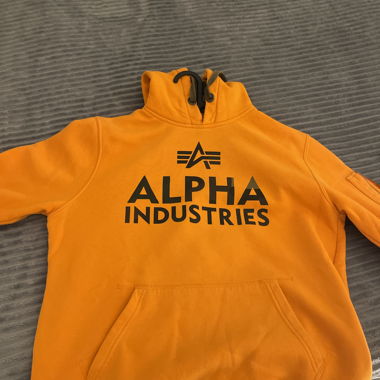 Alpha industries - Felpa con cappuccio - alpha orange