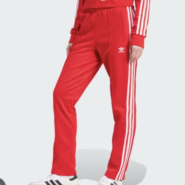 Pantalon de survetement Adidas rouge
