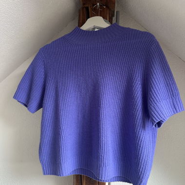 Pull en maille violet Mango