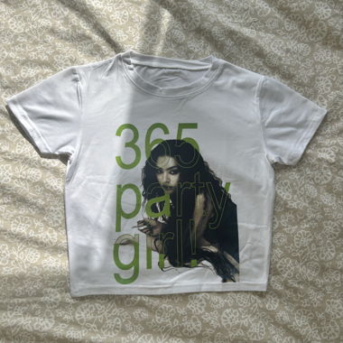 White 365 Party Girl Graphic T-Shirt