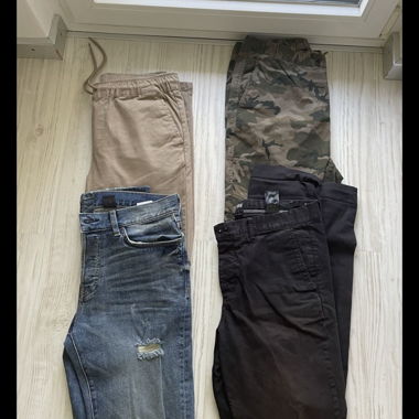 4x Pantalons - Tailles et Styles Variés H&M, ASOS, etc.