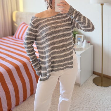 Gestreifter Strickpullover Abercrombie