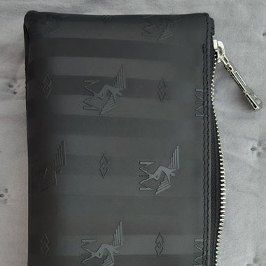 Mollerus Kosmetiktäschchen schwarz/silber