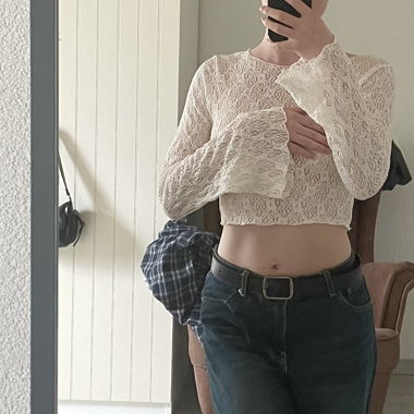 Top dentelle blanc 