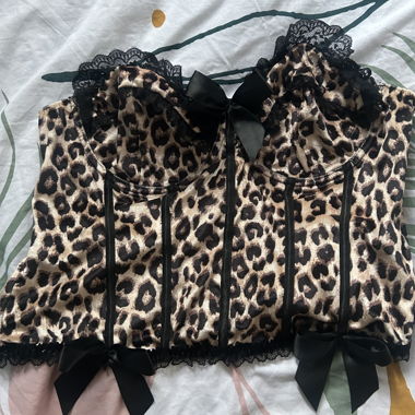 Leoparden-Corsage