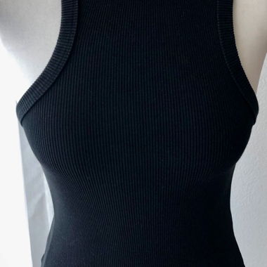 Axel Arigato black rib tank top S
