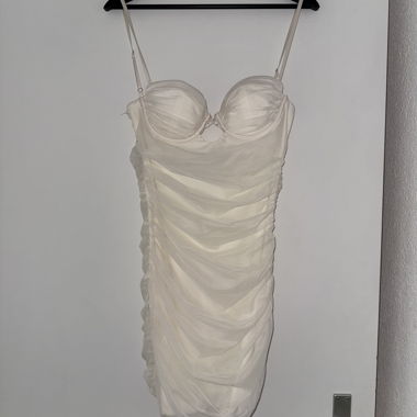 Abito bodycon color crema
