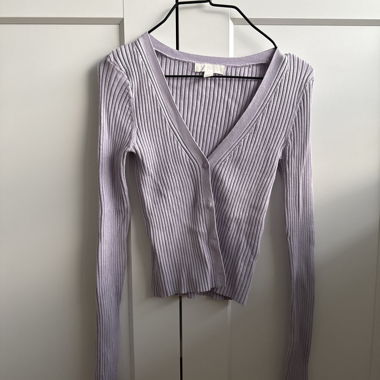 Lilac Knit Cardigan