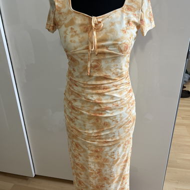 Vintage Blumen-Midikleid