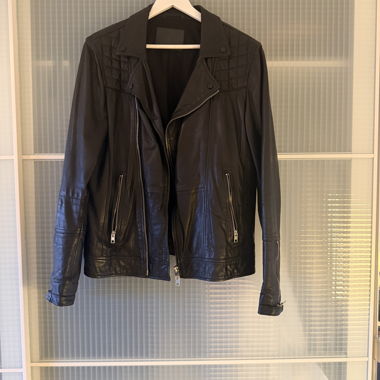 AllSaints Veste Biker en Cuir – 100% Cuir