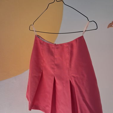 Minigonna originale degli anni '70, rosa, XS