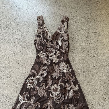 Phase Eight Kleid Braun mit Blumenmuster