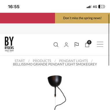 Designer Hängeleuchte Bellissimo von Pfister