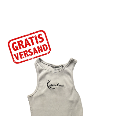 Karl Kani weisses Crop Top
