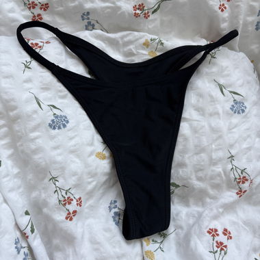 Black bikini bottom