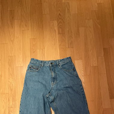 Blaue Baggy Jeans