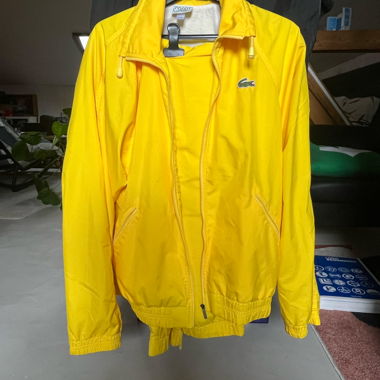 Lacoste vintage yellow tracksuit set