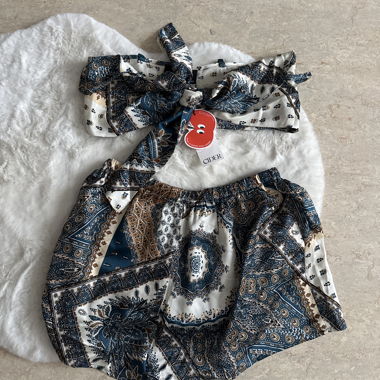Coordinato due pezzi Cider con stampa, top & shorts