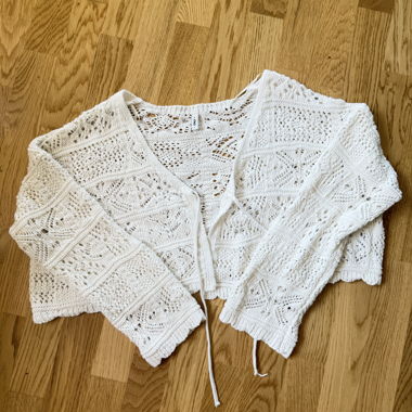 Gilet en tricot blanc