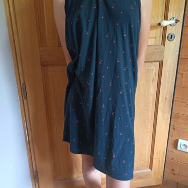 Black KIABI Dress with Cherries