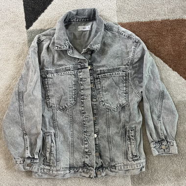 Veste en jean gris