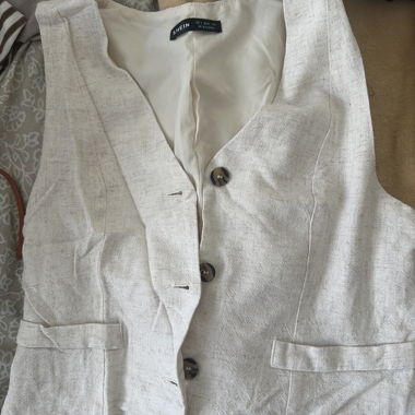 Gilet femme beige