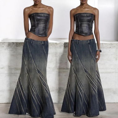 Jaded London Maxi Jeans Skirt 💞
