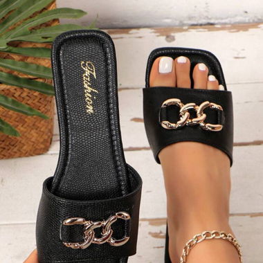 Schwarze Sommerschuhe 
