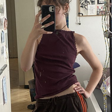 gap u boot top burgundy