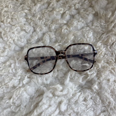 Lunettes de vue à filtre lumière bleue écaille bleue