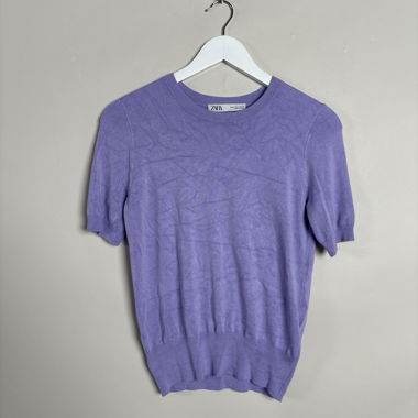 Zara Purple Knit Top