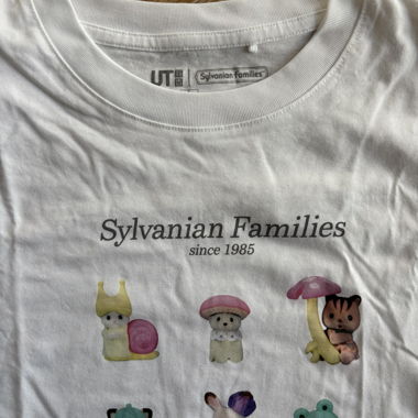 Weisses UNIQLO x SylVANIAN FAMILIES T-Shirt L