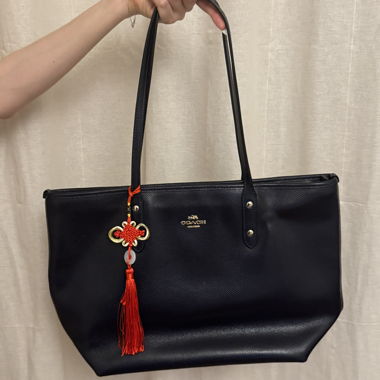 Borsa a tracolla Coach blu scuro