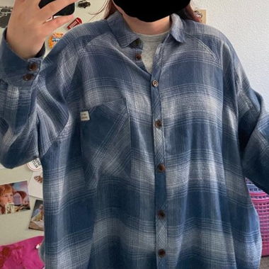 Camicia blu - a quadri