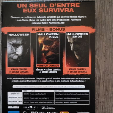 Trilogie halloween blu ray 