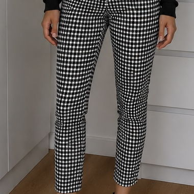 Pantaloni Zara Basic a quadretti Gingham