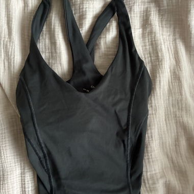 Oysho Black Sports Top
