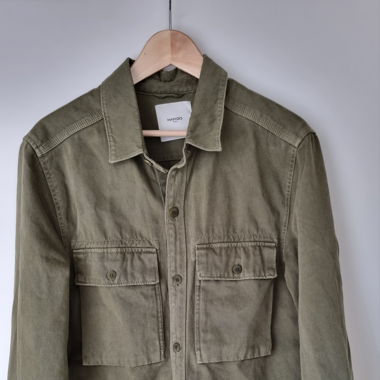 Olivgrüne Mango Jeansjacke