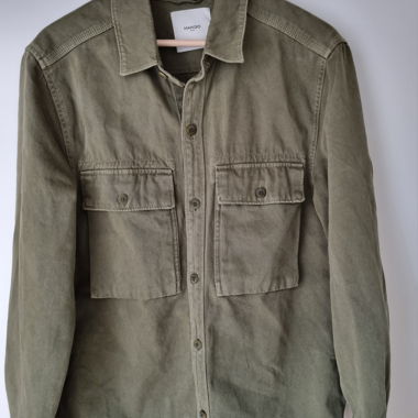 Olivgrüne Mango Jeansjacke