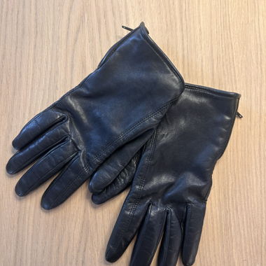 Gants en cuir noirs, xs