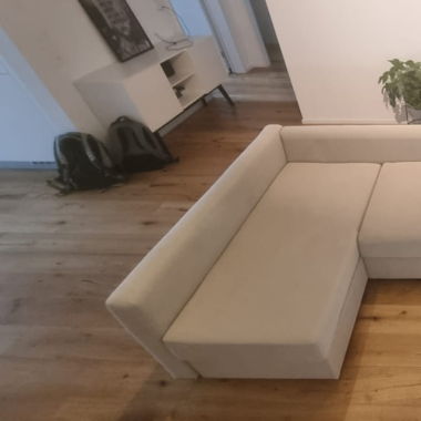 Eckbettsofa mit Bettkasten 
